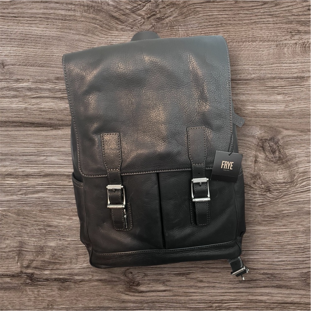 Frye Dark Leather Men's Backpack
